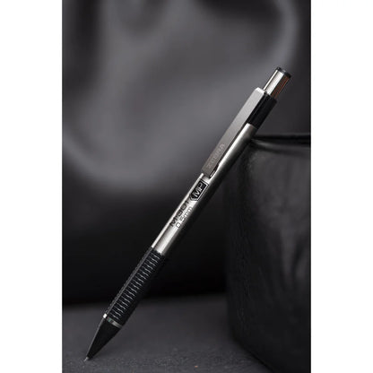 Zebra M-301 Stainless Steel Mechanical Pencil, 0.5Mm Point Size, Black Grip 2Pk (54012)